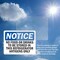 Signmission No Food Or Drinks To Be Stored In This Refrigerator, 5 in W x Rectangle, Vinyl Decal OS-2PACK-NS-D-35-L-14618 - alternate 3